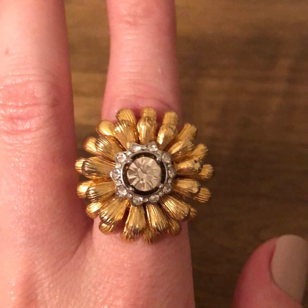 J crew sunburst ring